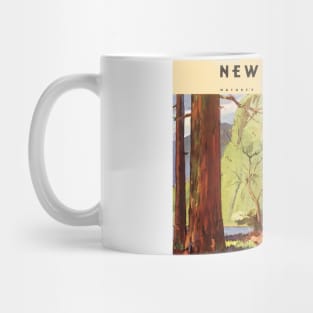 Vintage Travel Poster from New Zealand Mug